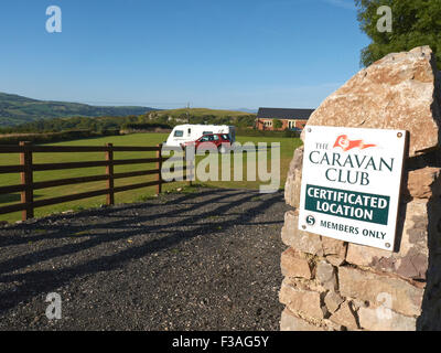 Plas Isa Onn Caravan Cub Site en Abergele Wales UK Banque D'Images