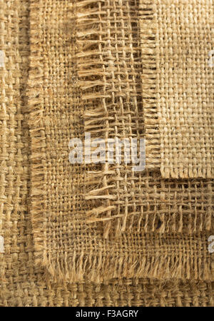 Sac de jute jute comme texture d'arrière-plan Banque D'Images