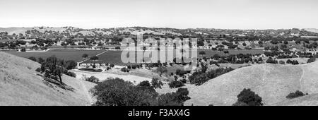 Paysage de la région de coeur FOXEN Canyon Wine Trail dans Santa Barbara Comté de Californie Banque D'Images