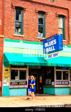 Rum Boogie Blues Cafés Hall et Juke Joint sur Beale Street à Memphis Tennessee Banque D'Images