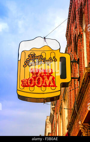 Palais du Roi Tap Room passage signe sur Beale Street à Memphis Tennessee Banque D'Images