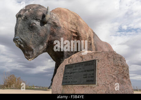 World's Largest Buffalo à Jamestown (Dakota du Nord) Banque D'Images