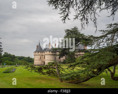 Domaine de Chaumont-sur-Loire parc et château Banque D'Images