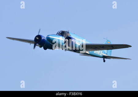 1930 Avro Anson C19 L'affichage à l'Airshow Finale de la saison, Shuttleworth Collection, ancien préfet, Bedfordshire, Royaume-Uni. 4e octobre 2014. Crédit : Antony l'ortie/Alamy Live News Banque D'Images