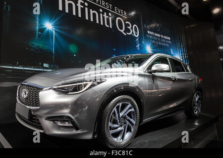 Nouvelle Infiniti Q30 à l'IAA International Motor Show 2015 Banque D'Images