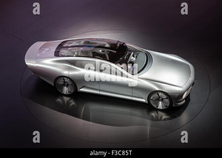 Concept Mercedes Benz (IAA) Automobile aérodynamique intelligente à l'IAA International Motor Show 2015 Banque D'Images