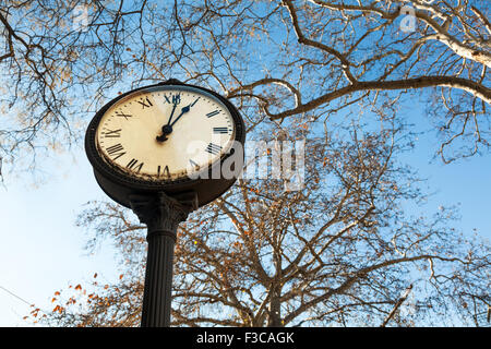 L'horloge de la rue dans une ville Banque D'Images