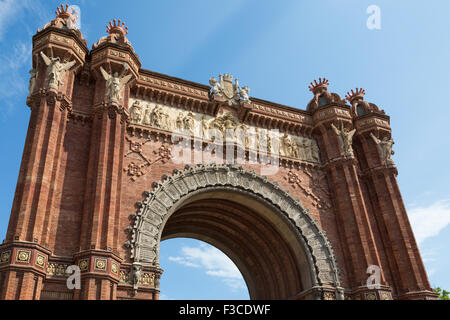 L'Arc de Triomphe à Barcelone, Espagne Banque D'Images