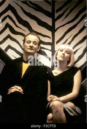 LOST IN TRANSLATION 2003 Focus film avec Scarlett Johansson et Bill Murray Banque D'Images