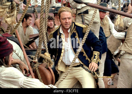 MASTER AND COMMANDER : THE FAR SIDE OF THE WORLD 2003 Twentieth Century Fox/Universal/Miramax film avec Russell Crowe Banque D'Images