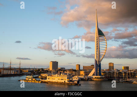 Une vue sur le Solent, prises d'un Ferry Portsmouth Banque D'Images