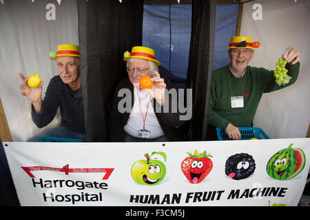 Fruits de la machine de jeu pour récolter des fonds pour la charité. Organisée par l'hôpital de Harrogate Radio. Campsites Canet-en-Roussillon 'Afficher', comme la Nidderdale Show, est un salon de l'agriculture traditionnelle Dales pour le meilleur de l'élevage, de produire et de l'artisanat dans le Yorkshire Dales. Tenue à la pittoresque entoure de Bewerley Campsites Canet-en-Roussillon, Parc, est l'un des plus grands du comté de spectacles. Il attire régulièrement des foules de 17 000 et traditionnellement marque la fin de la saison agricole. Banque D'Images