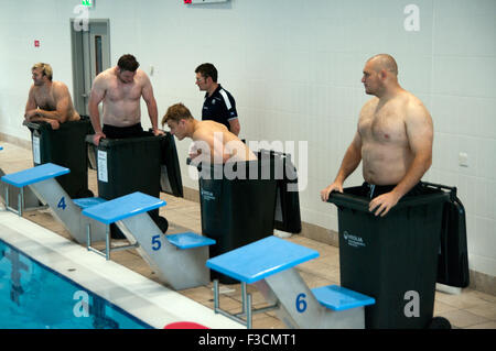 Newcastle, Royaume-Uni. 05Th Oct, 2015. Session de formation de l'Écosse, Coupe du Monde de Rugby 2015, Royal Grammar School, Newcastle, 5 octobre 2015 Crédit : Colin Edwards/Alamy Live News Banque D'Images