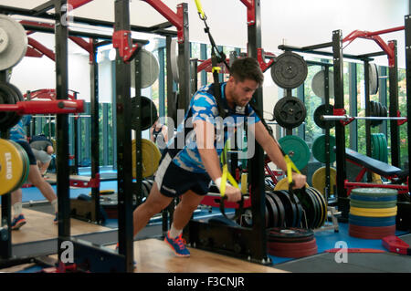 Newcastle, Royaume-Uni. 05Th Oct, 2015. Session de formation de l'Écosse, Coupe du Monde de Rugby 2015, Royal Grammar School, Newcastle, 5 octobre 2015 Crédit : Colin Edwards/Alamy Live News Banque D'Images