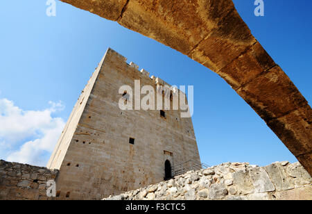 Le célèbre ancien château Kolossi de zone à Limassol à Chypre Banque D'Images