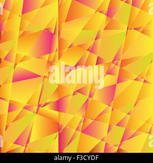 Résumé fond orange mosaïque composé de triangles. Illustration de Vecteur