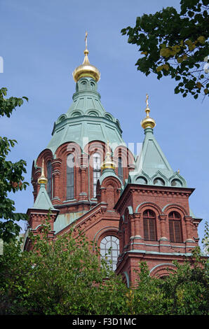 Cathédrale orthodoxe de l'Est, Helsinki, Finlande. Banque D'Images