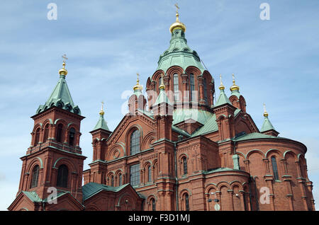 Cathédrale orthodoxe de l'Est, Helsinki, Finlande. Banque D'Images