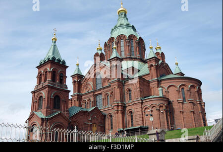 Cathédrale orthodoxe de l'Est, Helsinki, Finlande. Banque D'Images