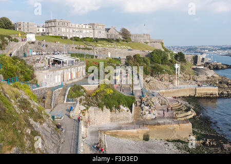 Avis de citadelle Royale à Plymouth et Plymouth Hoe Banque D'Images