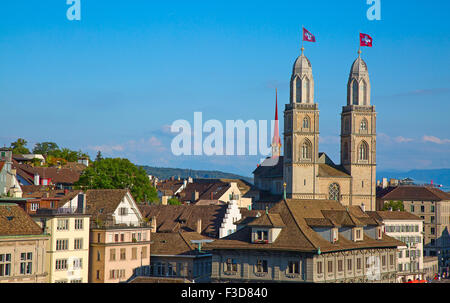 Fête nationale suisse le 1er août à Zurich, Suisse. Banque D'Images