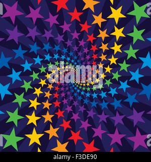 Star burst swirl Illustration de Vecteur