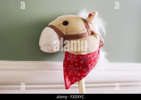 Jouet enfant hobby horse Banque D'Images