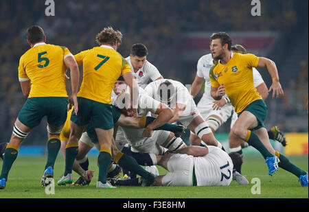 London, England - 03 octobre 2015 : La Coupe du Monde de Rugby 2015 extérieure un match entre l'Angleterre et l'Australie à Twickenham le 03 octobre, 2015 à Londres, Royaume-Uni. Banque D'Images