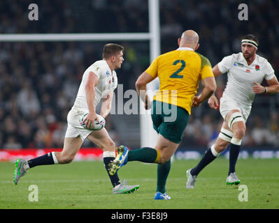 London, England - 03 octobre 2015 : La Coupe du Monde de Rugby 2015 extérieure un match entre l'Angleterre et l'Australie à Twickenham le 03 octobre, 2015 à Londres, Royaume-Uni. Banque D'Images