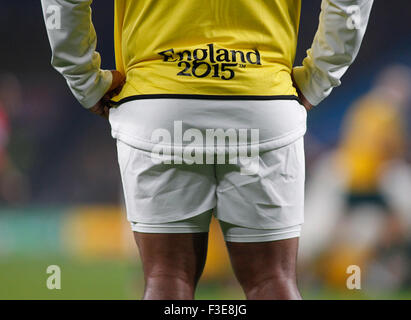 London, England - 03 octobre 2015 : La Coupe du Monde de Rugby 2015 extérieure un match entre l'Angleterre et l'Australie à Twickenham le 03 octobre, 2015 à Londres, Royaume-Uni. Banque D'Images