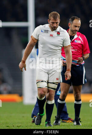 London, England - 03 octobre 2015 : La Coupe du Monde de Rugby 2015 extérieure un match entre l'Angleterre et l'Australie à Twickenham le 03 octobre, 2015 à Londres, Royaume-Uni. Banque D'Images