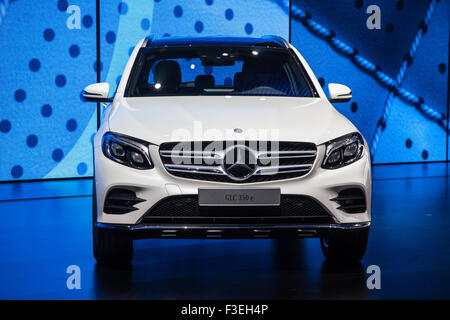 GLC Mercedes Benz 350 e hybride à l'IAA International Motor Show 2015 Banque D'Images