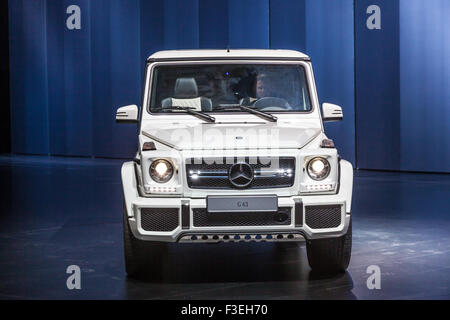 Mercedes Benz G 63 à l'IAA International Motor Show 2015 Banque D'Images
