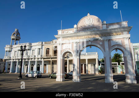 Place centrale à Cienfuegos Cuba Banque D'Images