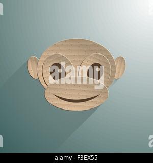 Petit bébé singe Illustration de Vecteur