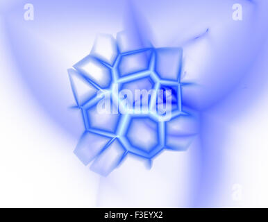 Ordinateur rendus 3d abstrait fond illustration fractale pour creative design Banque D'Images