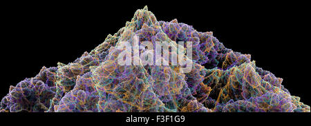 Ordinateur rendus 3d abstrait fond illustration fractale pour creative design Banque D'Images