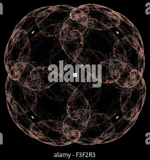 Ordinateur rendus 3d abstrait fond illustration fractale pour creative design Banque D'Images