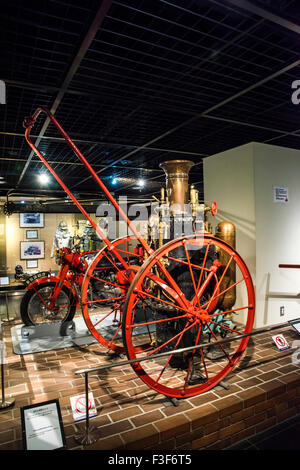 Intérieur de Fire Museum, Bangkok, Tokyo, Japon Banque D'Images