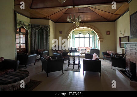 Alpine Hotel, salon, maison de repos, station colline, Nuwara Eliya, Colombo, Ceylan, Sri Lanka, République socialiste démocratique de Sri Lanka, Asie Banque D'Images