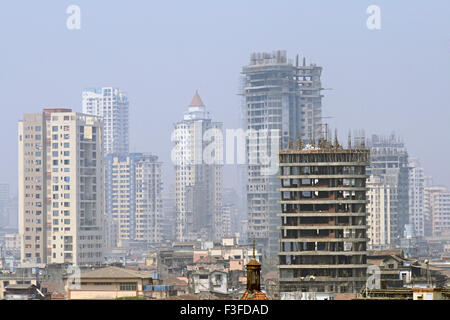 Bâtiment en construction ; Bombay ; Mumbai ; Maharashtra ; Inde ; Asie Banque D'Images