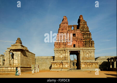 Shri Vijaya Vitthala temple du 15e siècle ; site du patrimoine mondial de l'Hampi Vijayanagara Bellary Karnataka Banque D'Images