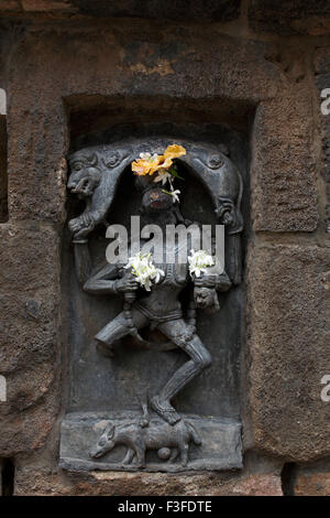 Chousath ; Architecture (soixante-quatre) ; temple yoginis Bhubaneswar Orissa ; Inde ; Banque D'Images