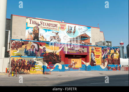 La masse du Stampede de Calgary Banque D'Images