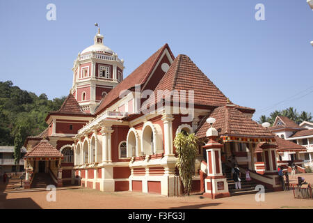 Temple Shantadurga temple Goa les plus populaires ; Kavlem ; Village Ponda Goa ; Inde ; Banque D'Images