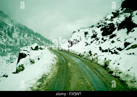 Nathu la col nathula road Sikkim Inde Banque D'Images