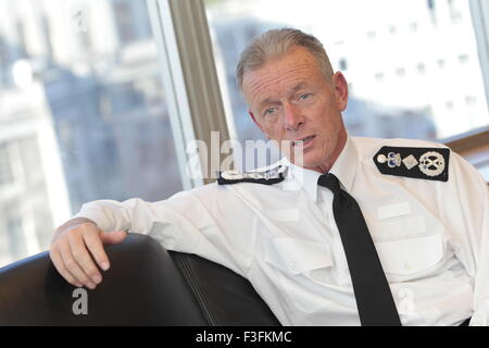 Sir Bernard Hogan-Howe, commissaire de la Police métropolitaine de Londres au Royaume-Uni Banque D'Images