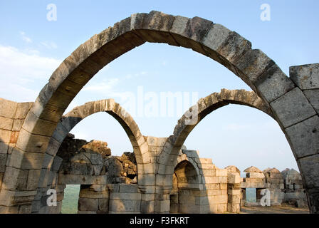 Pavagadh Champaner célébration ; salle pour réunions secrètes ; célébrations hill de pavagadh Panchmahals Gujarat Banque D'Images