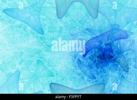 Ordinateur rendus 3d abstrait fond illustration fractale pour creative design Banque D'Images