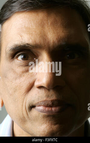 Portrait du photographe Jagdish Agarwal fondateur de Dinodia photo Library Bombay Mumbai Inde - modèle sorti Banque D'Images